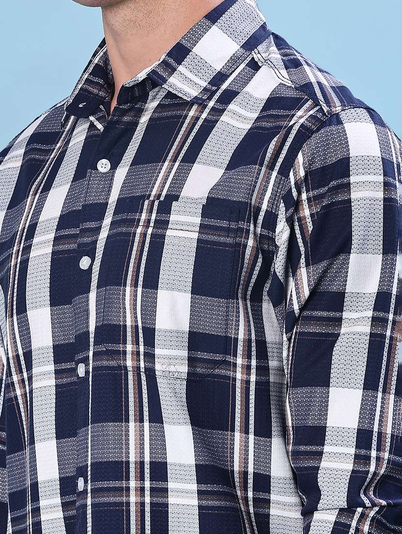 men checkered long sleeve regualr fit casual shirt - 21936318 -  Standard Image - 5