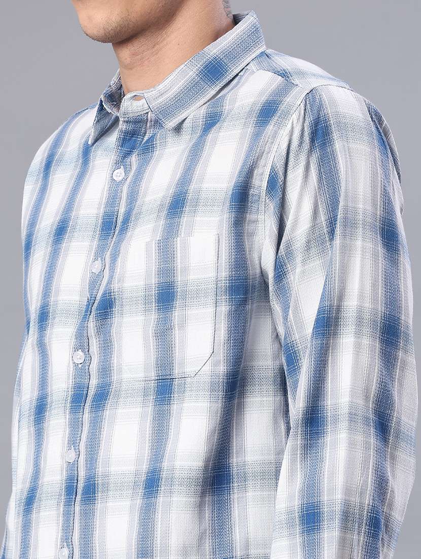men checkered long sleeve regualr fit casual shirt - 21936321 -  Standard Image - 5