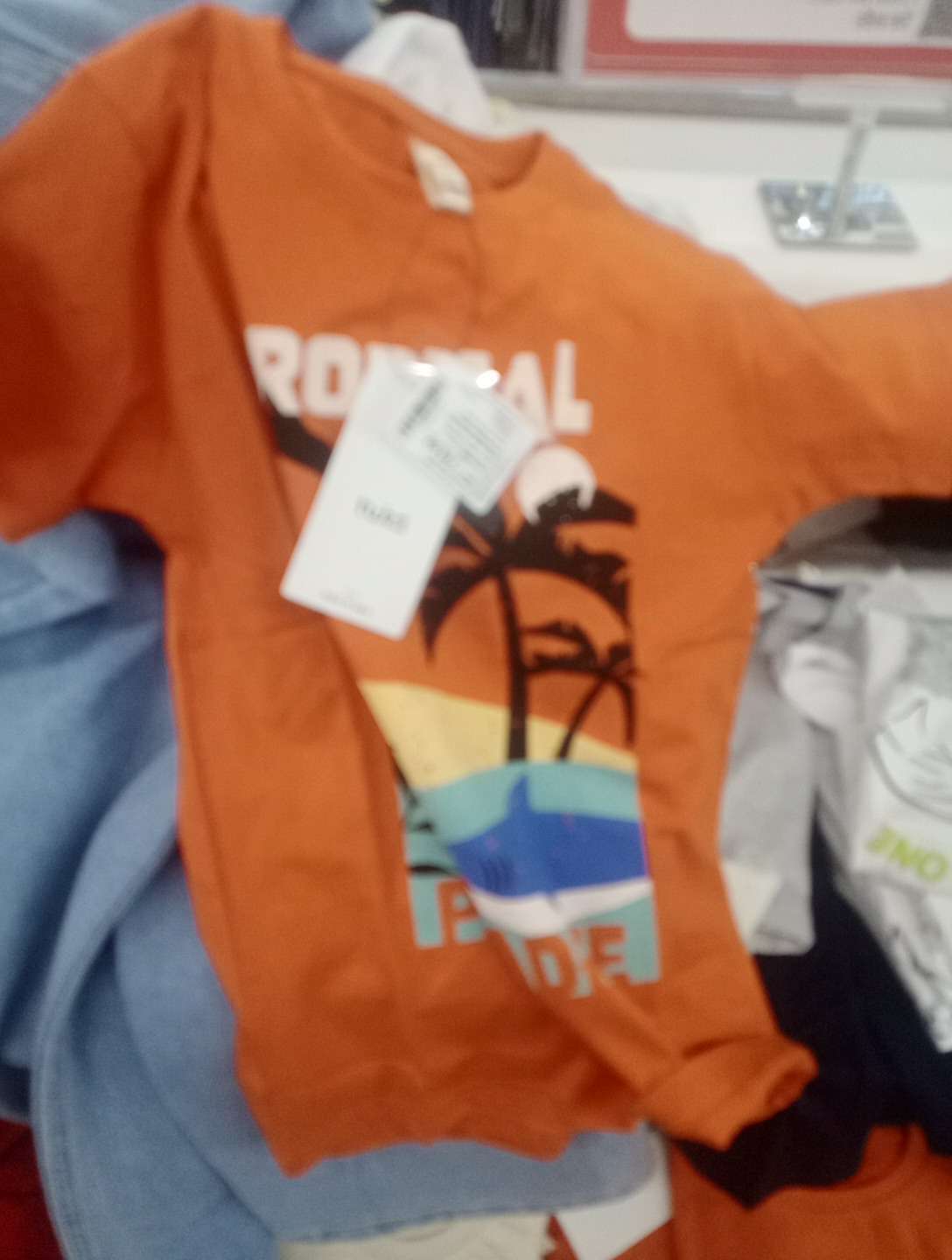 orange cotton single jersey tshirt - 21936426 - Zoom Image - 0