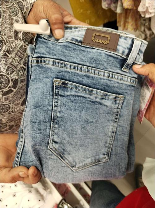 light blue cotton jeans - 21936549 - Standard Image - 0