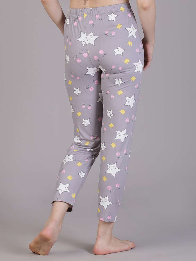 women printed mid rise pajama - 21936599 -  Standard Image - 3
