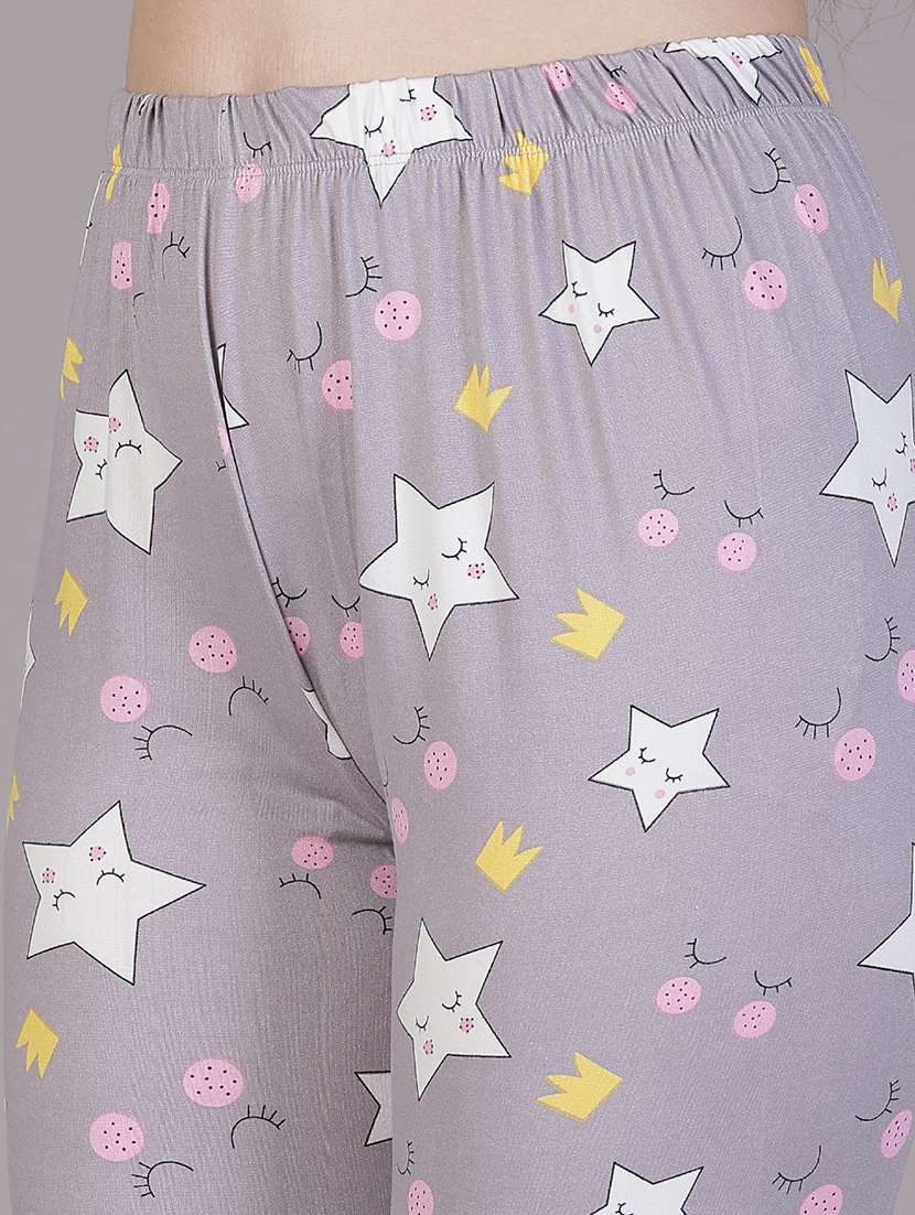 women printed mid rise pajama - 21936599 -  Standard Image - 5