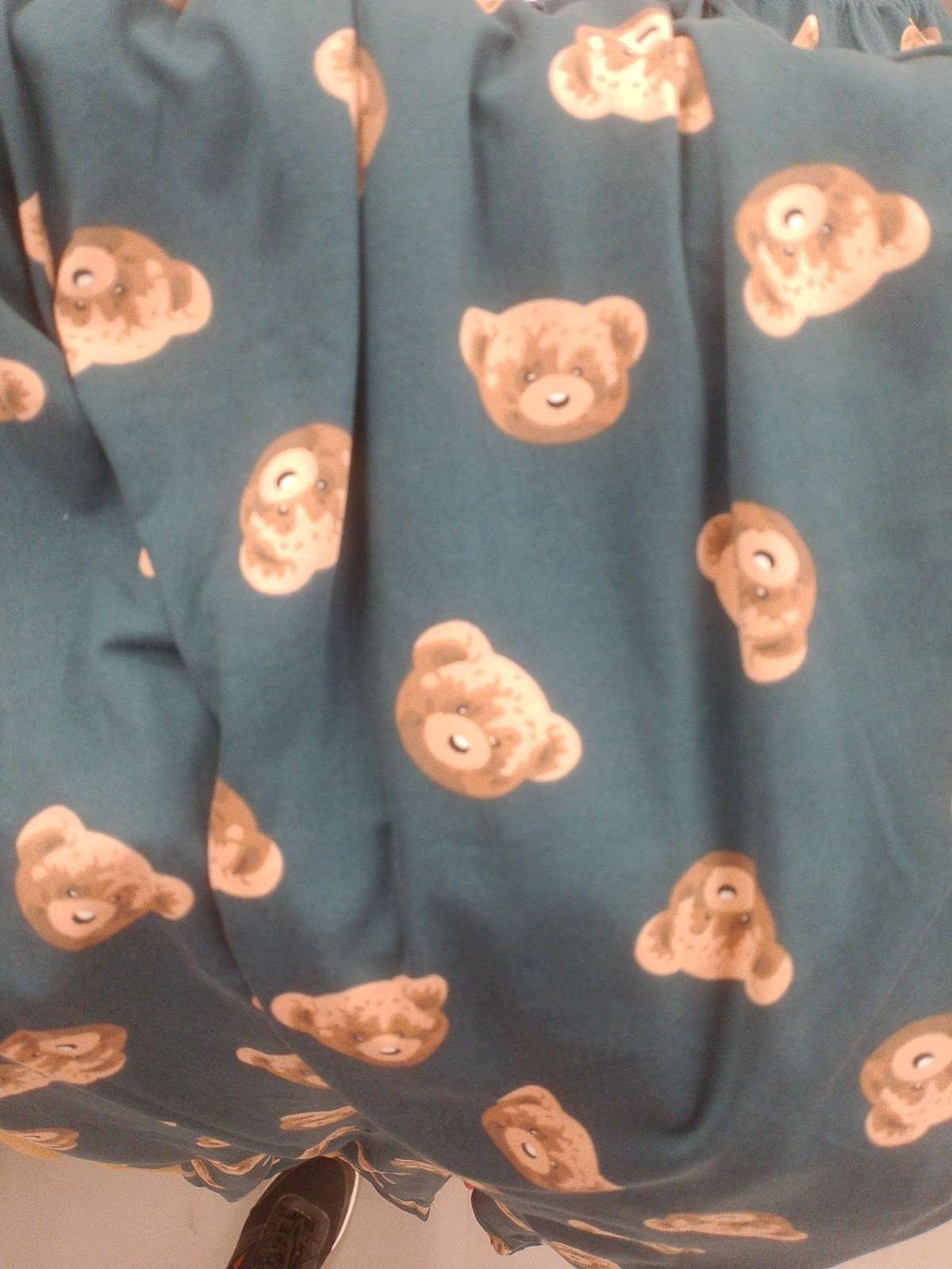 teal dty brushed pajama - 21936601 -  Zoom Image - 0