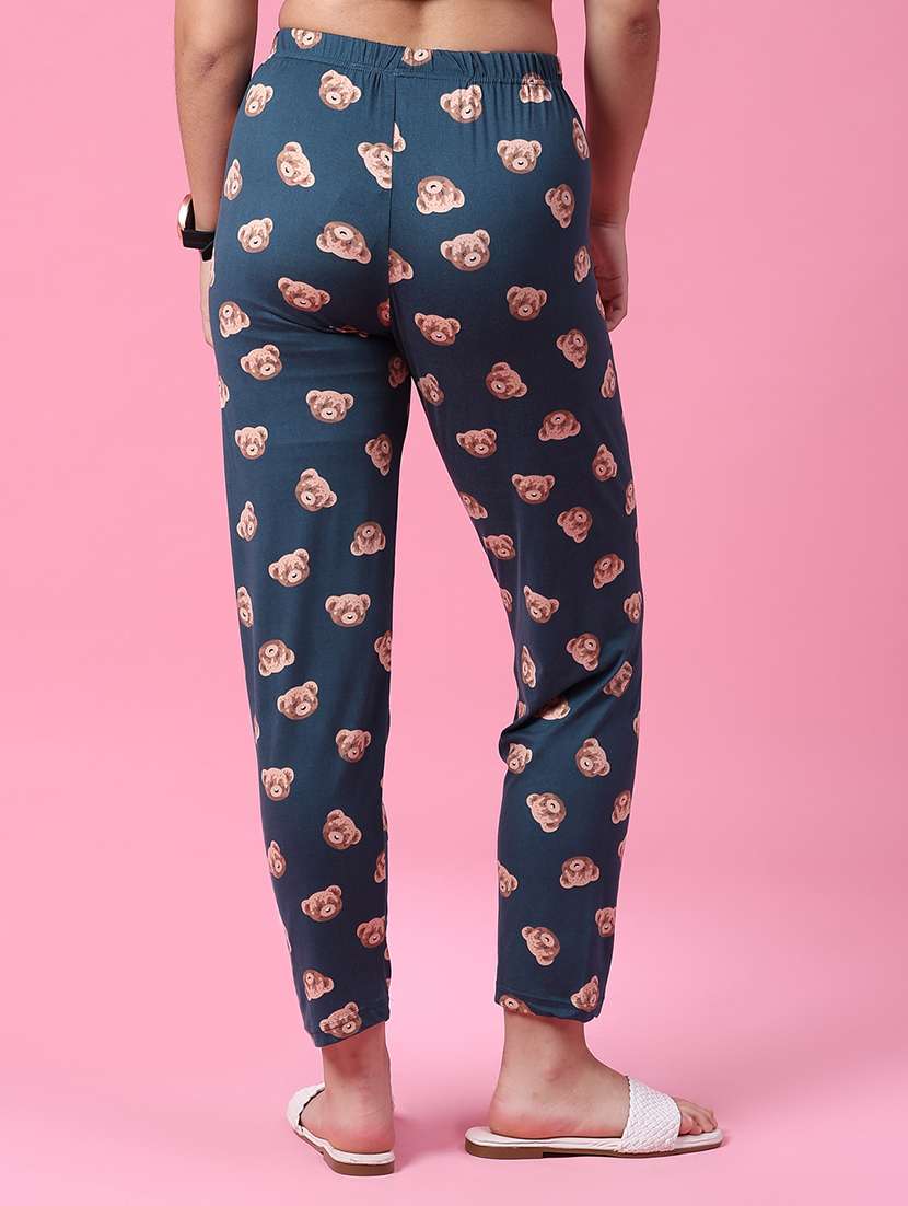 women printed mid rise pajama - 21936601 -  Standard Image - 3