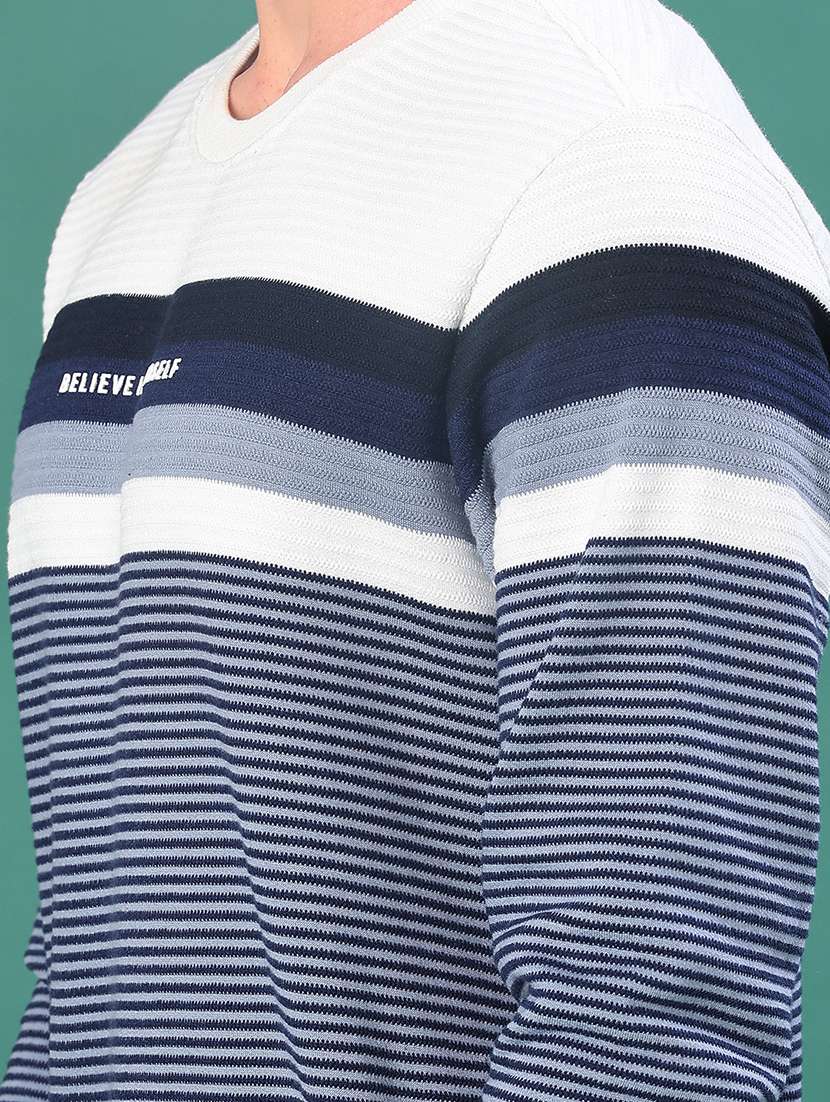 men striped long sleeve sweatshirt - 21936605 -  Standard Image - 5