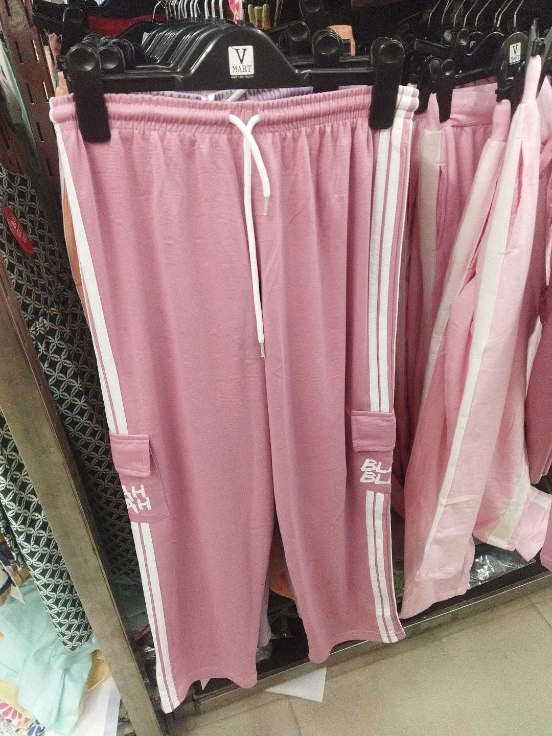 light pink poly cotton interlock trouser - 21936608 - Zoom Image - 0