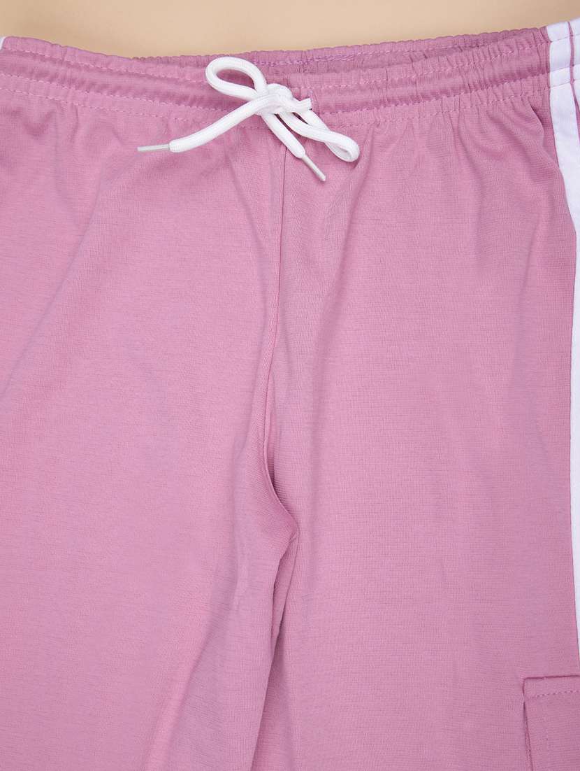 girls solid mid rise cargo - 21936608 -  Standard Image - 3