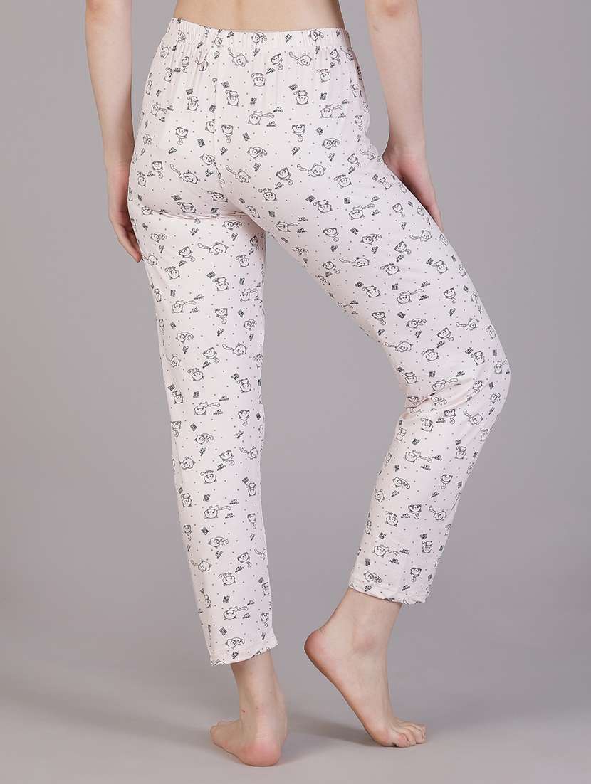 women printed mid rise pajama - 21936619 -  Standard Image - 3