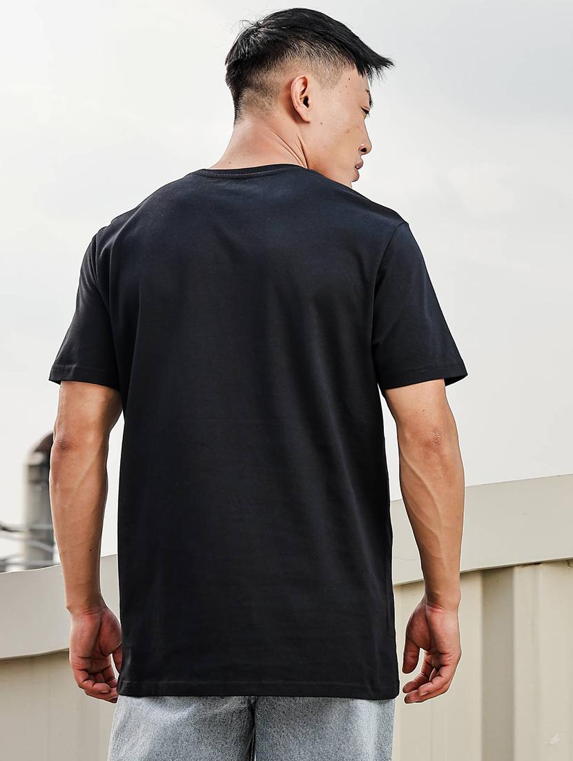 men front print round neck regular fit t-shirt - 21936736 - Standard Image - 5