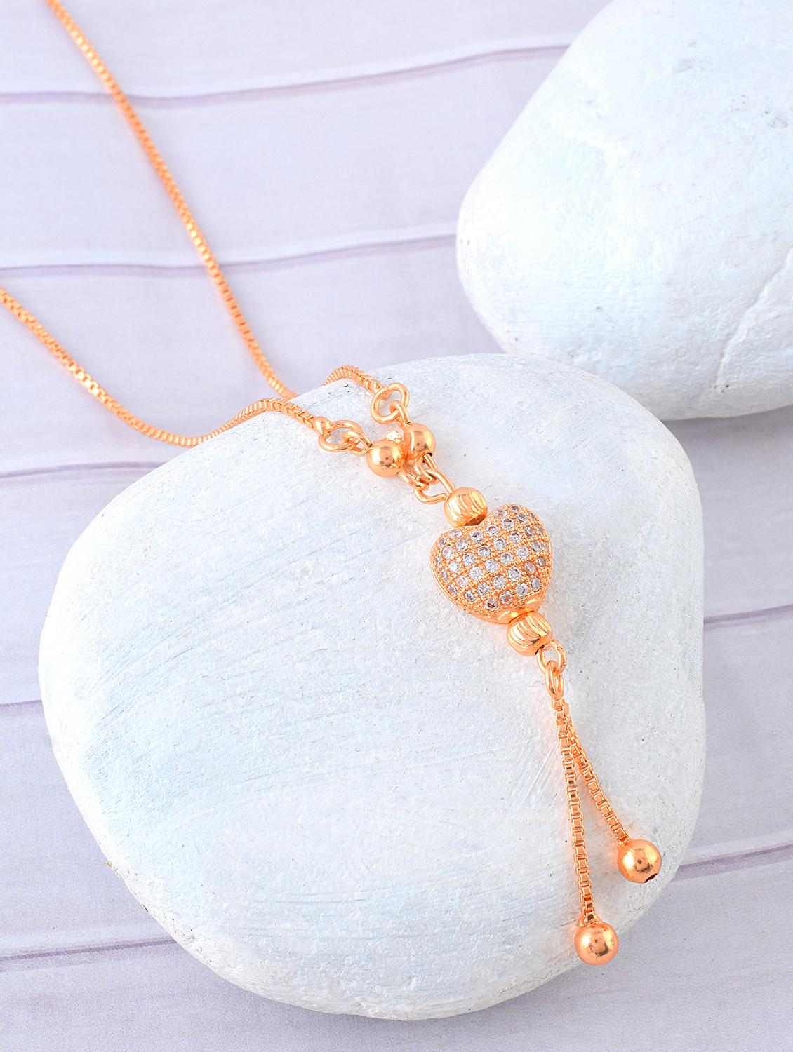 eomen gold plated heart pendant necklace  - 21936779 -  Zoom Image - 0