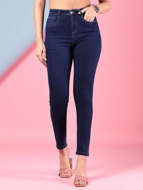 women solid high rise slim fit jean - 21936862 -  Standard Image - 0