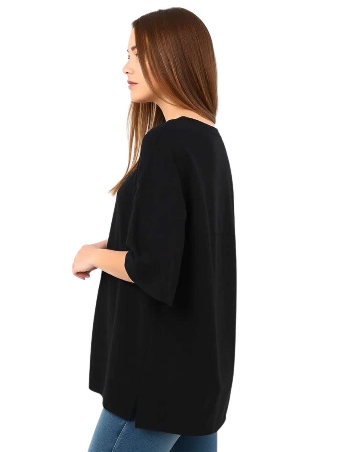 women printed short sleeve oversized t-shirt - 21938367 -  Standard Image - 3