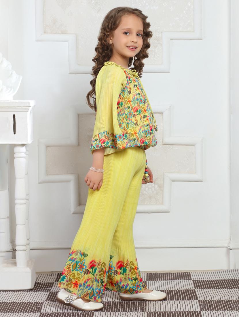 girls printed top & palazzo co-ords set - 21938415 - Standard Image - 3