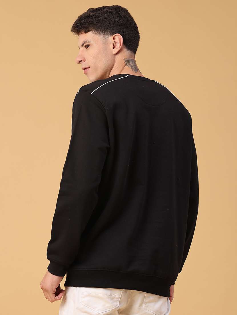 men solid long sleeve sweatshirt - 21938455 -  Standard Image - 3