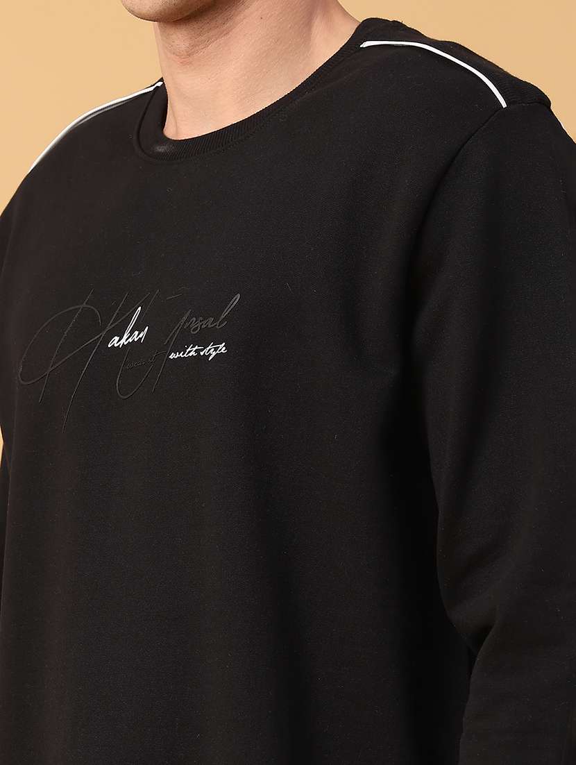 men solid long sleeve sweatshirt - 21938455 -  Standard Image - 5