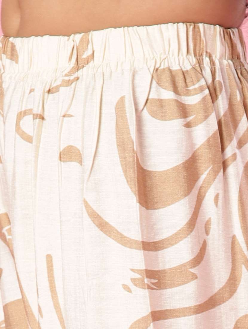 off white cotton palazzo trouser - 21938493 -  Standard Image - 5