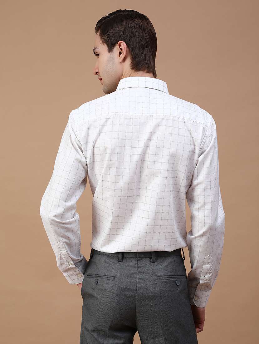 men checkered collared long sleeve shirt - 21938561 -  Standard Image - 3