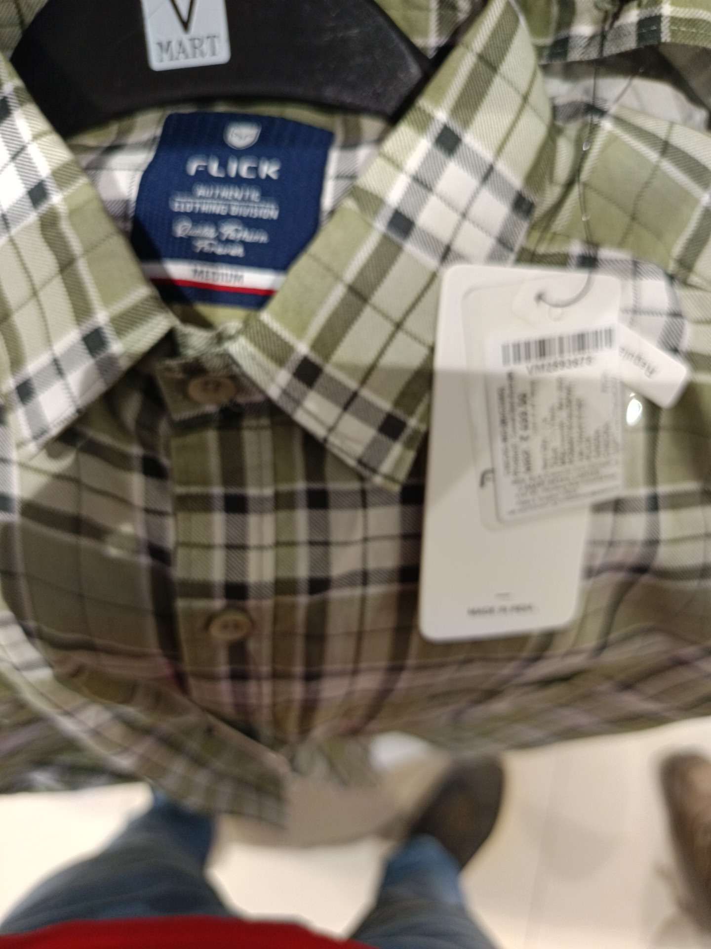 green poplin casual shirt - 21938571 -  Zoom Image - 0