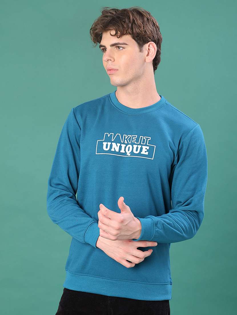 men printed long sleeve sweatshirt - 21938596 -  Standard Image - 3