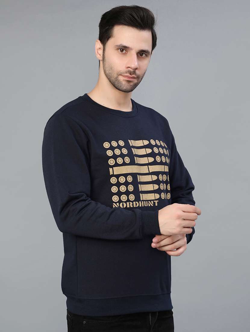 men printed long sleeve sweatshirt - 21938601 -  Standard Image - 3