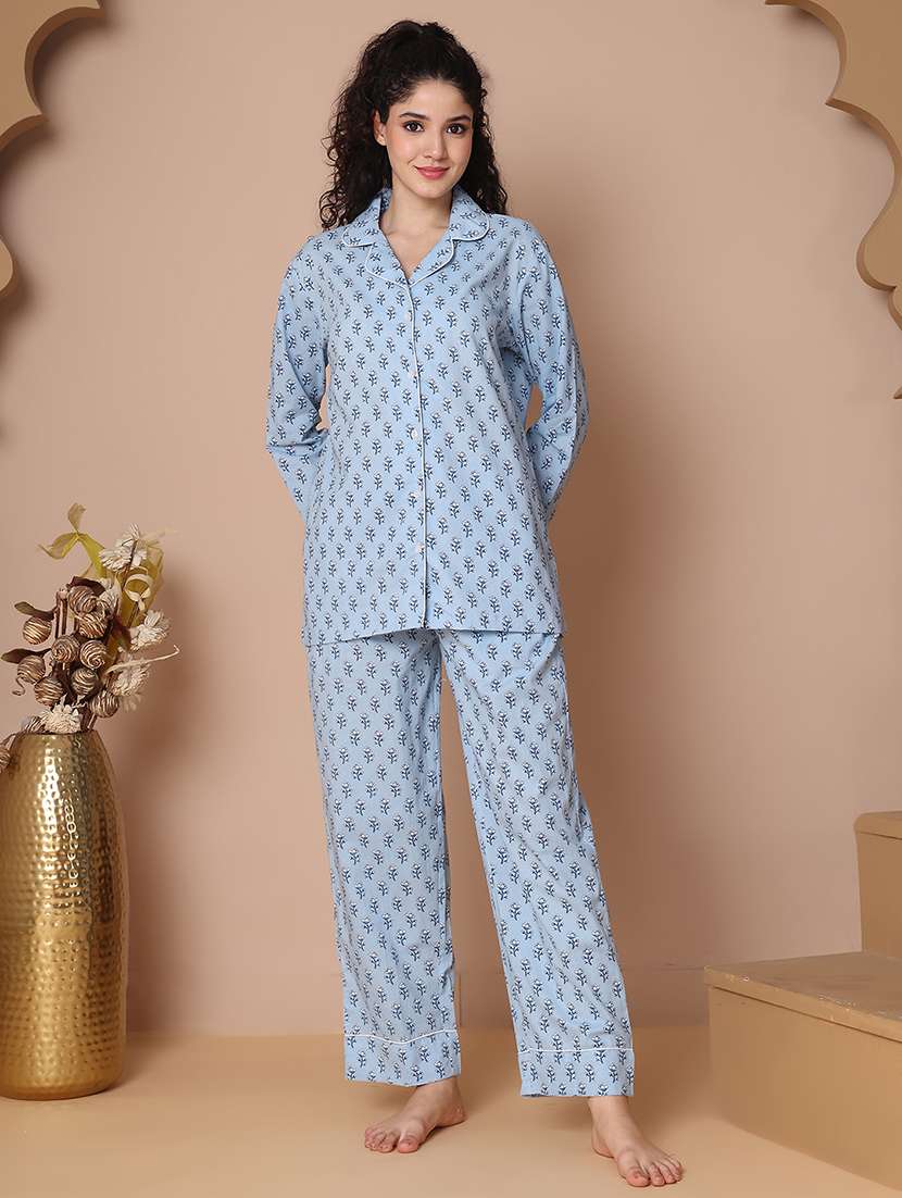 women printed nightwear pyjama set - 21938663 -  Zoom Image - 0