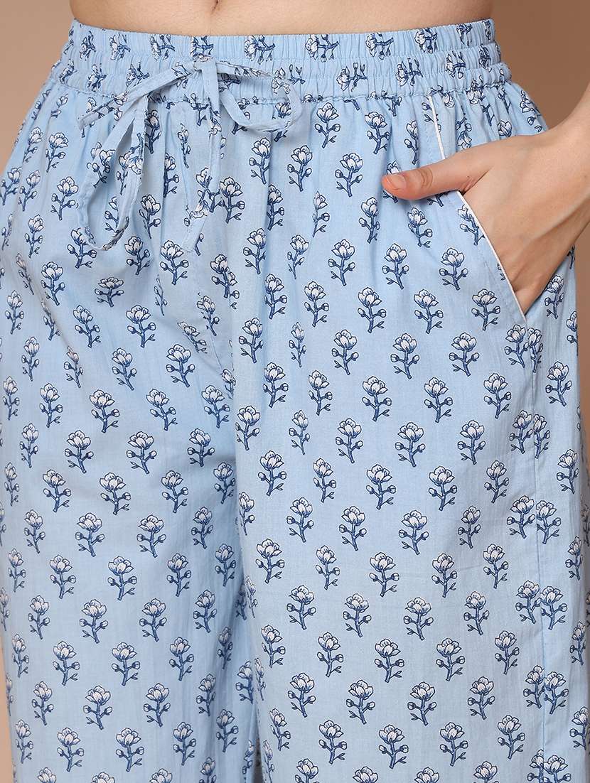 women printed nightwear pyjama set - 21938663 - Standard Image - 5