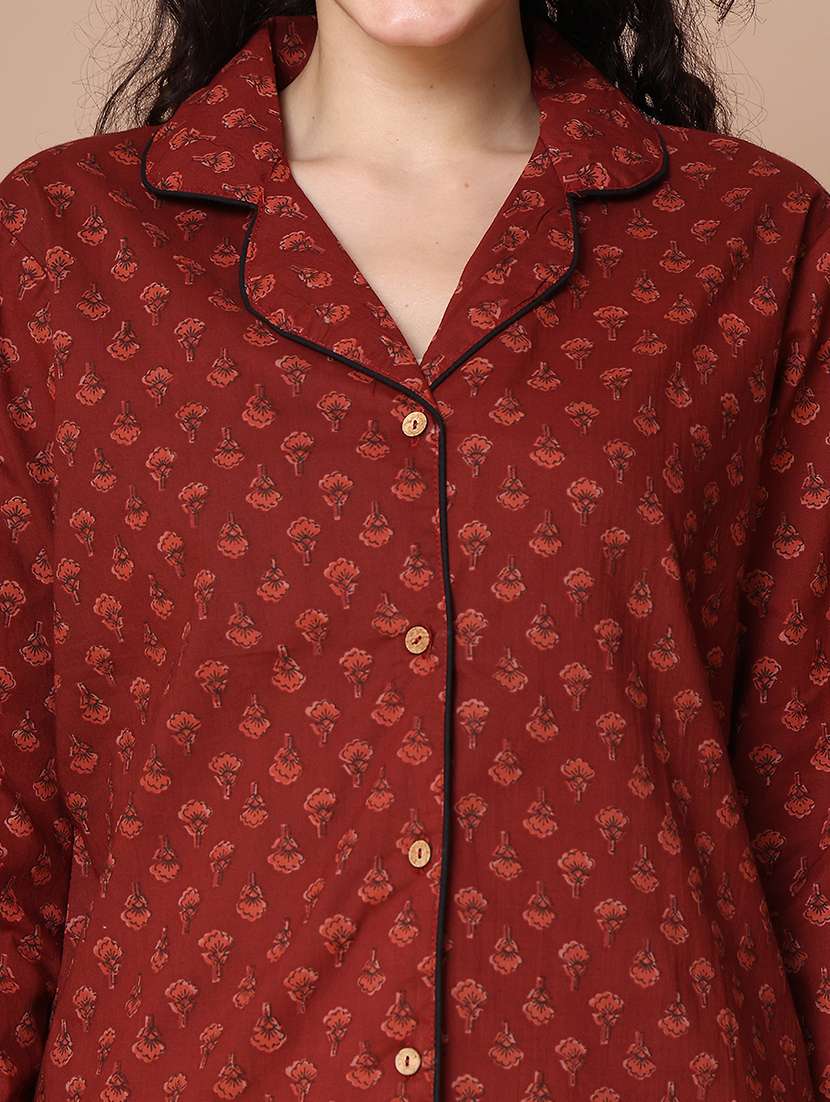 women printed nightwear pyjama set - 21938665 -  Standard Image - 5