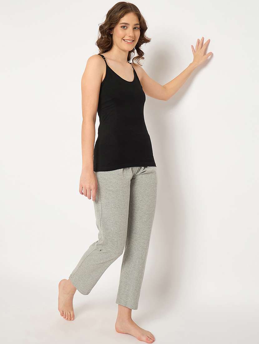 women black solid camisole - 21938696 - Standard Image - 5