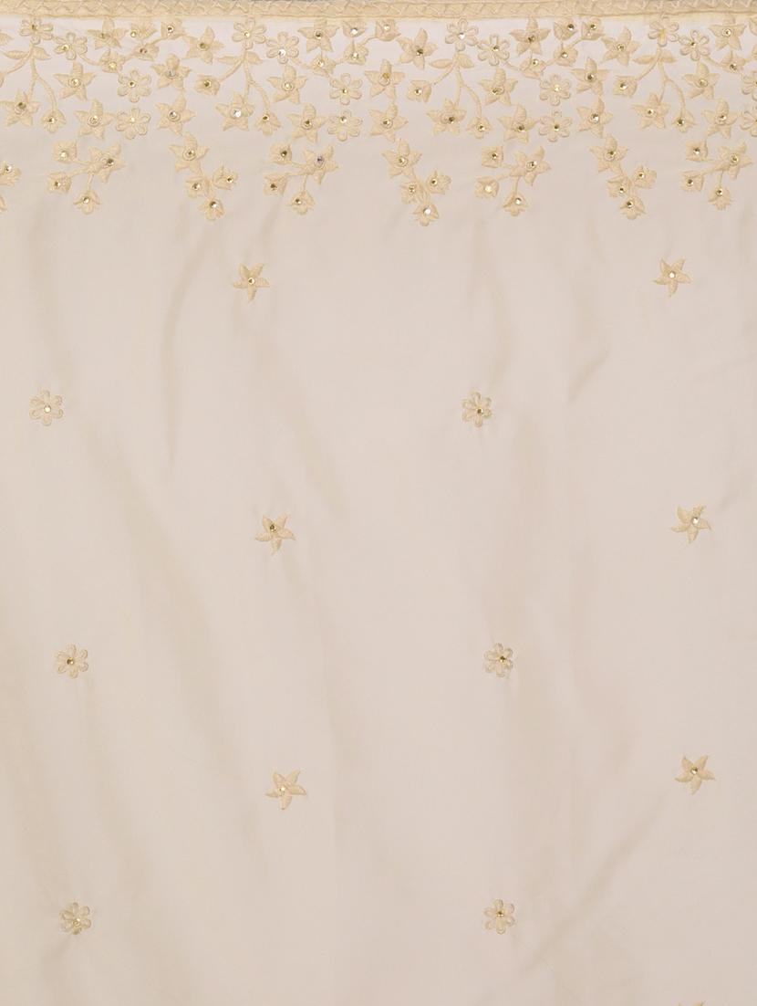women solid with work embroidered saree with blouse - 21939151 - Standard Image - 5