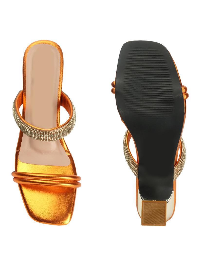 women embellished slip on heel sandal - 21939313 - Standard Image - 3