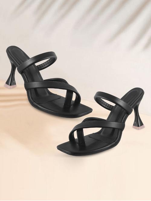 women black slip on sandal - 21939314 - Standard Image - 0