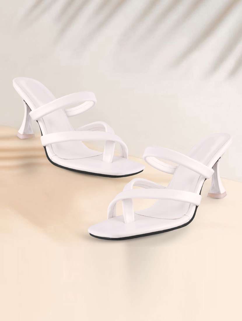 women solid slip on sandal