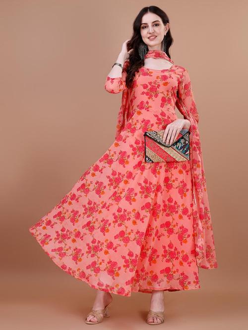 women floral printed kurta and dupatta set - 21939400 - Standard Image - 0