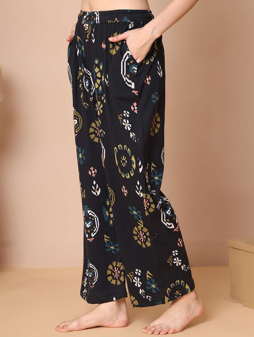 women printed mid rise full length pajama - 21939468 -  Standard Image - 3
