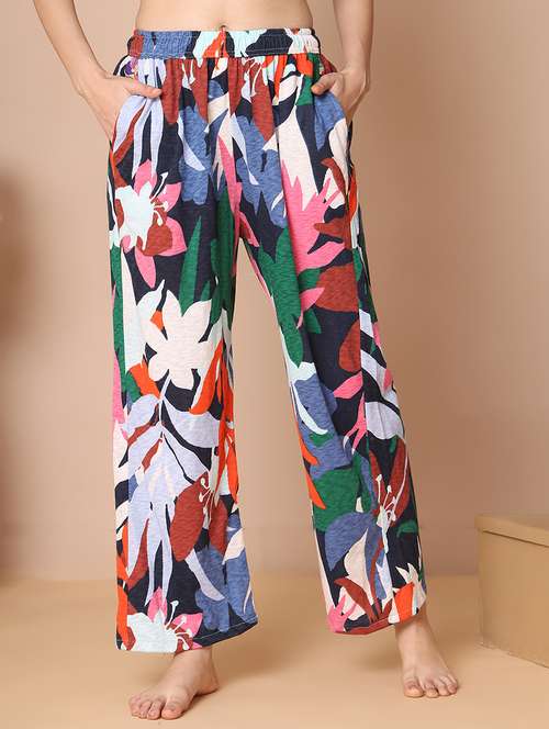 women printed mid rise full length pajama - 21939469 -  Standard Image - 0