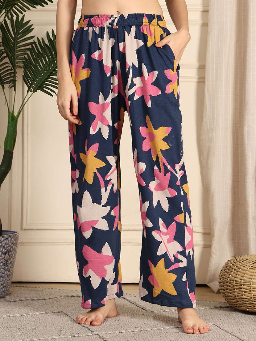 women printed mid rise full length pajama - 21939498 -  Zoom Image - 0