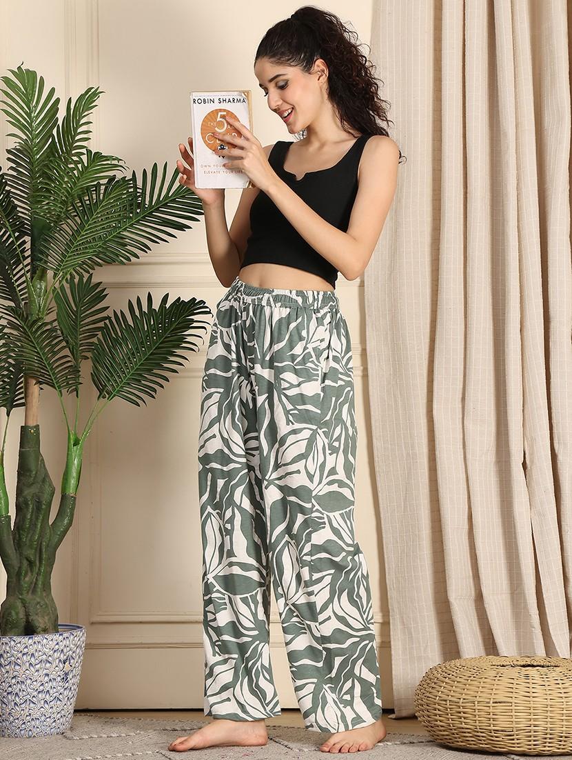 women printed mid rise full length pajama - 21939505 - Standard Image - 5