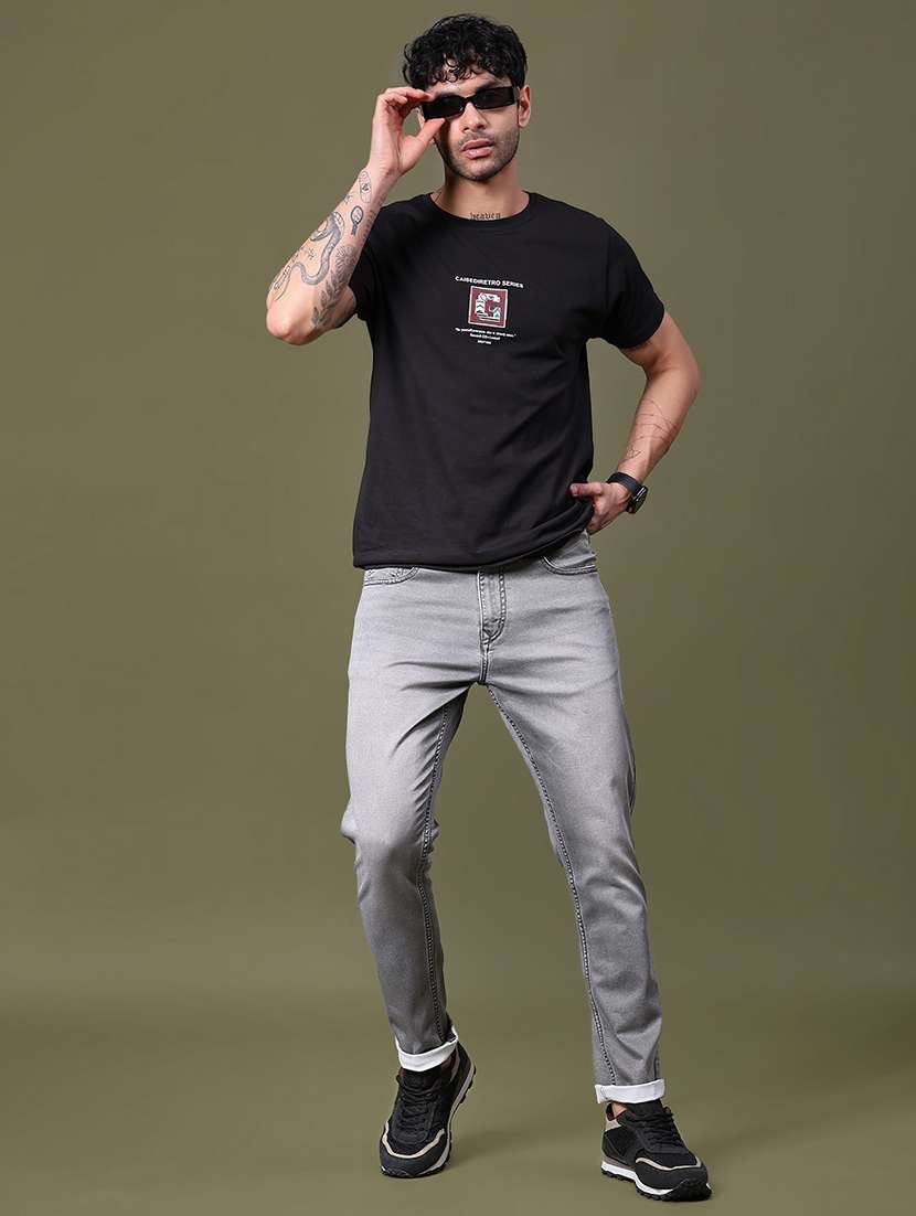 men washed mid rise full length jean - 21939673 -  Standard Image - 3