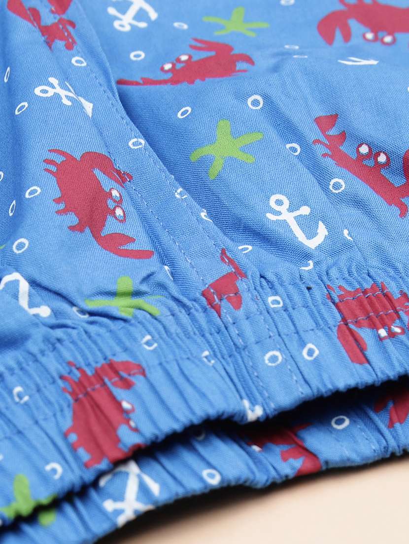 boys pack of 2 printed mid rise regular fit shorts - 21939686 -  Standard Image - 3