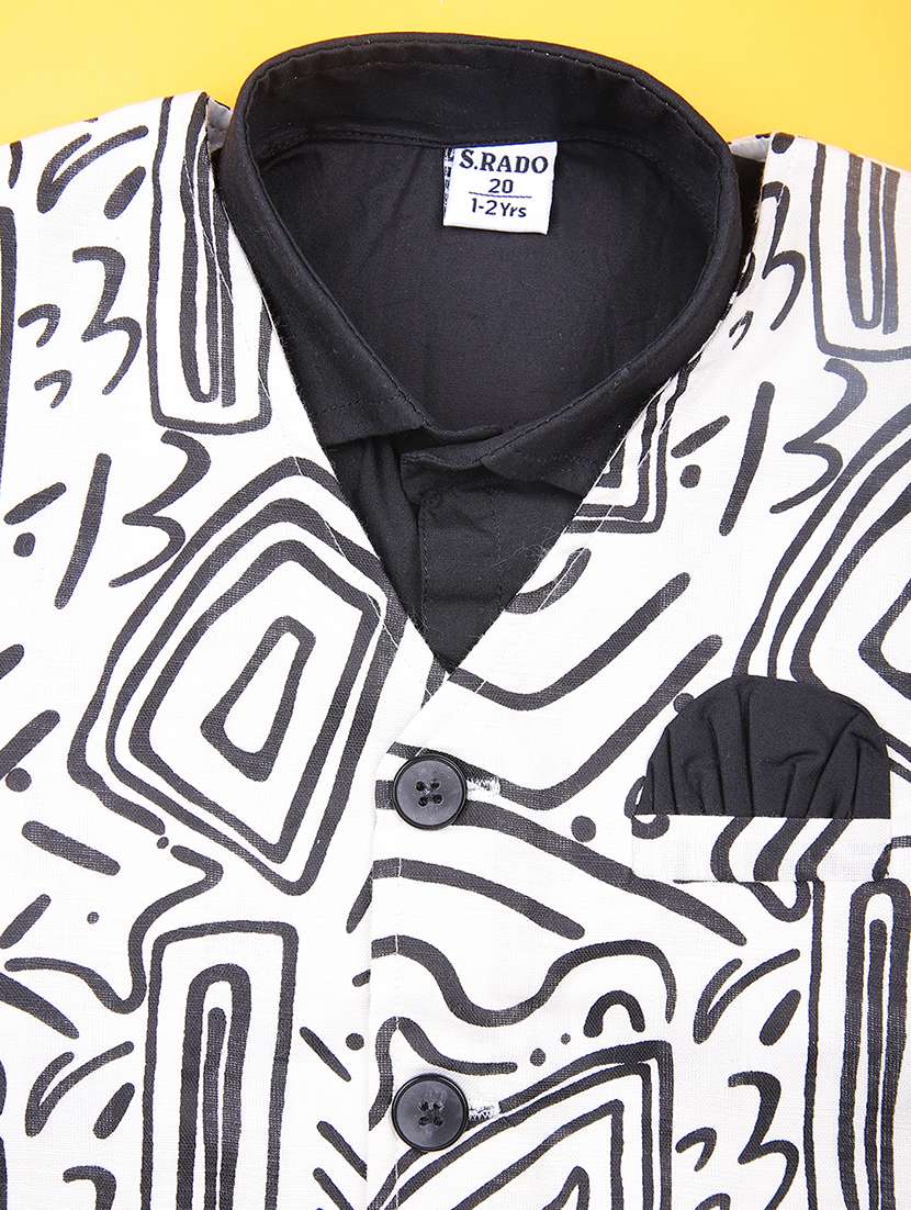 boys printed long sleeve shirt & trouser twin set - 21939703 -  Standard Image - 5