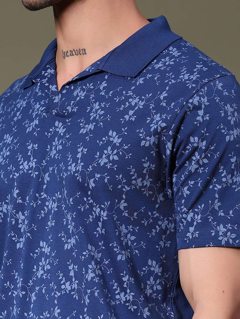 men printed short sleeve regular fit polo t-shirt - 21939708 -  Standard Image - 3