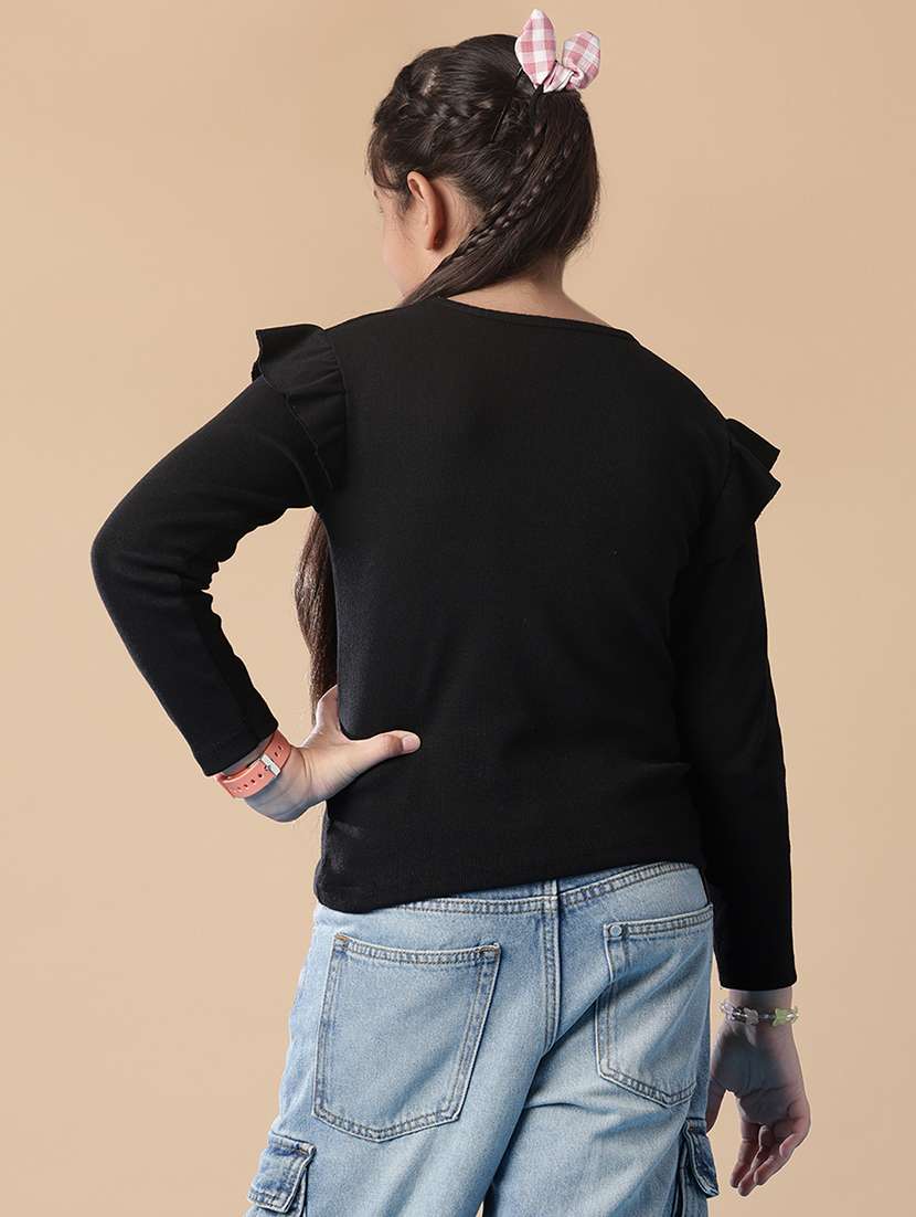 girls embroidered long sleeve t-shirt - 21939716 -  Standard Image - 3