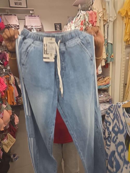 light blue cotton jeans - 21939869 - Standard Image - 0