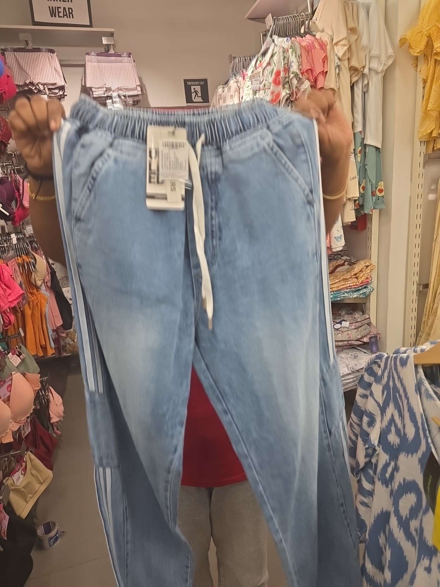 light blue cotton jeans - 21939869 - Zoom Image - 0