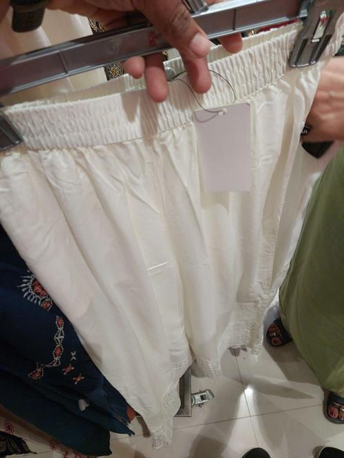 off white rayon palazzo - 21939884 - Standard Image - 0