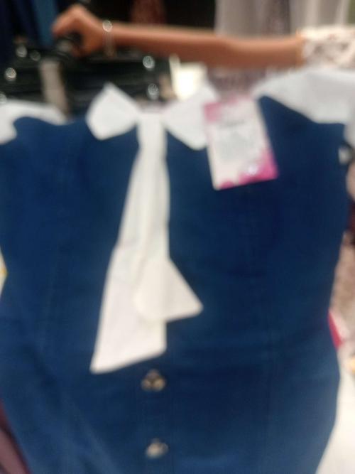 dark blue denim frock - 21939889 - Standard Image - 0