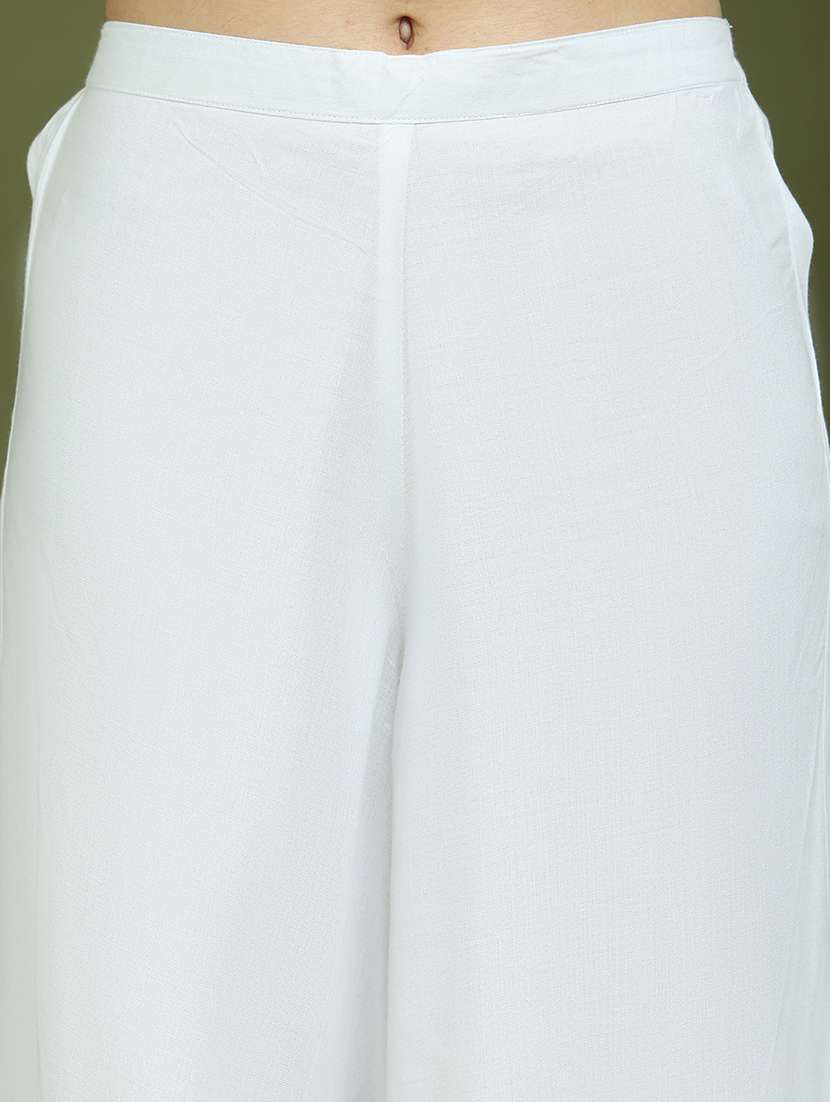 women printed sleeveless kurta palazzo with dupatta set - 21939953 -  Standard Image - 3