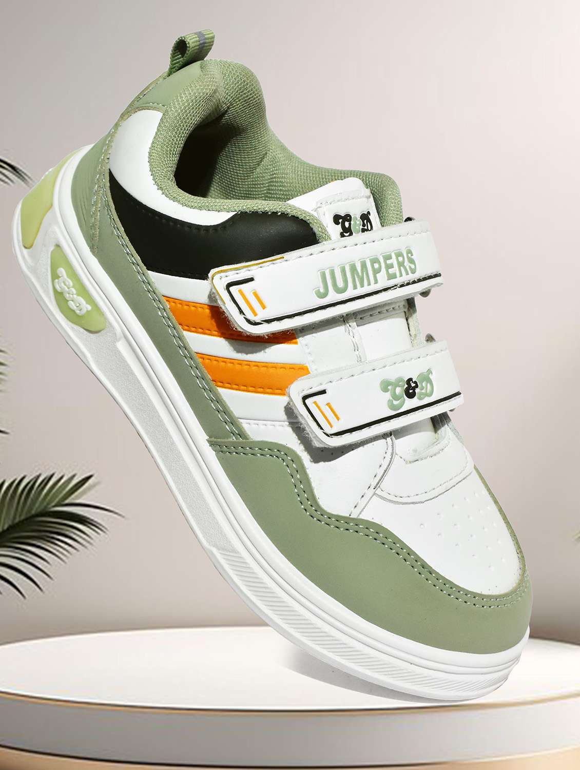 unisex color block velcro sneakers 