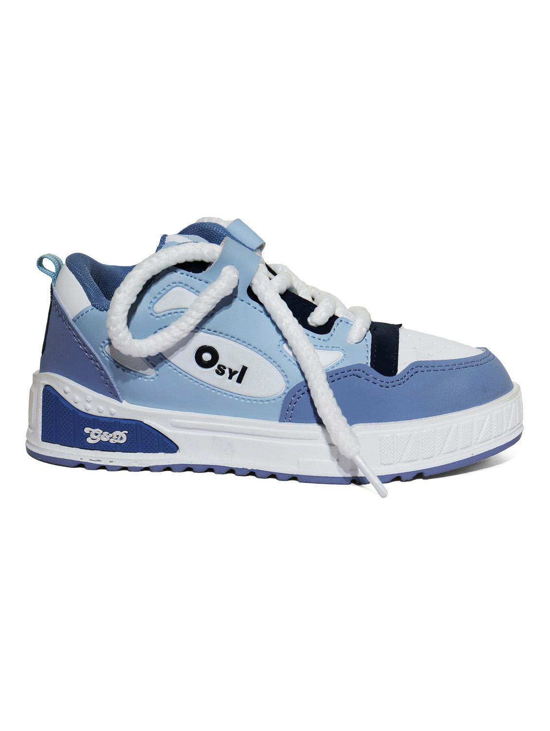 unisex color block lace up sneakers - 21940025 - Standard Image - 3