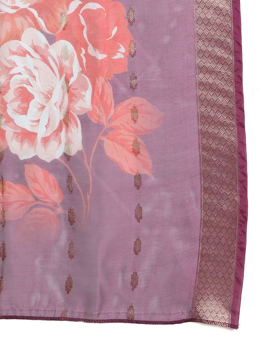 women embroidered sleeveless kurta palazzo with dupatta set - 21940064 -  Standard Image - 5